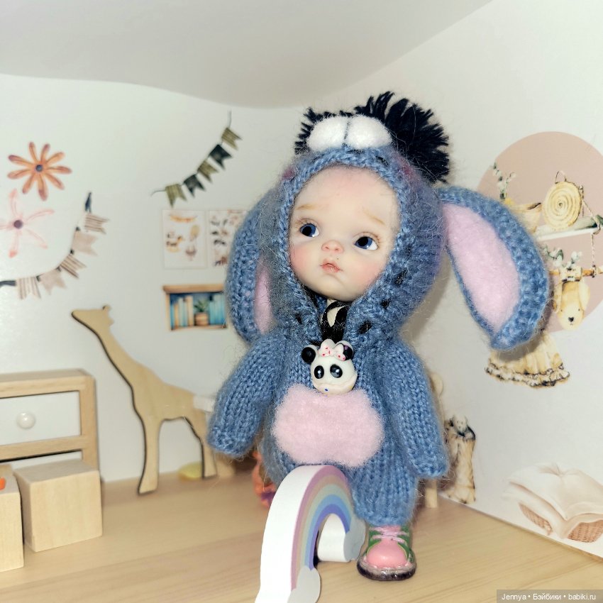 Мой любимый "колобок" 💙 — Куклы и тела Obitsu 11 (Ob11): гибриды (фото 4)