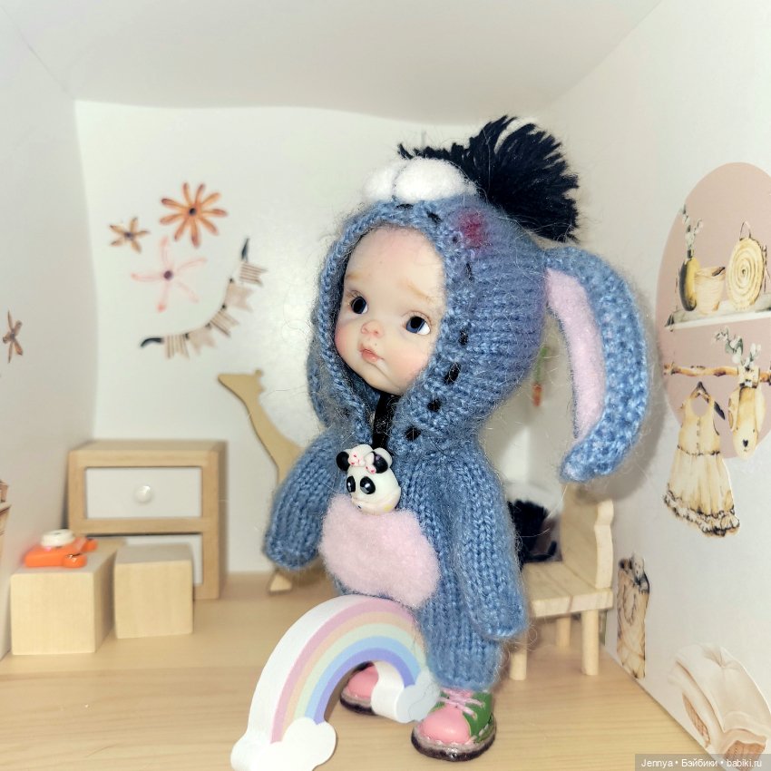 Мой любимый "колобок" 💙 — Куклы и тела Obitsu 11 (Ob11): гибриды (фото 3)