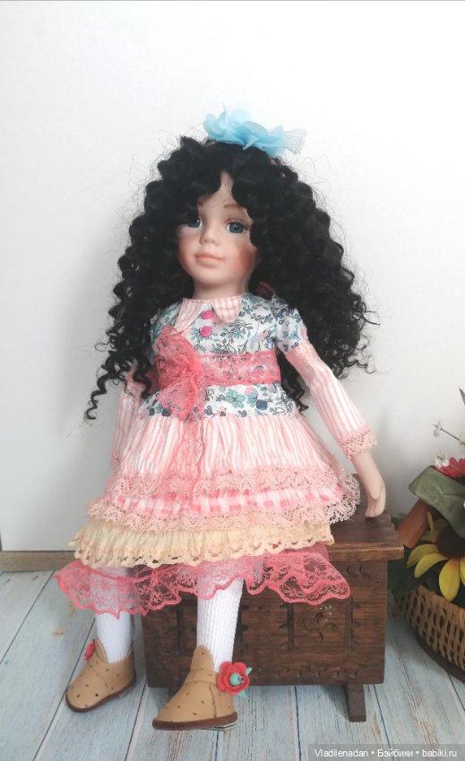 Первая брюнетка — Ремонт и реставрация фарфоровых кукол: склейка (фото 7)