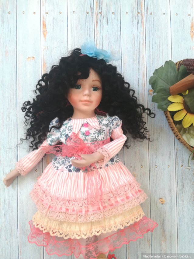 Первая брюнетка — Ремонт и реставрация фарфоровых кукол: склейка (фото 9)