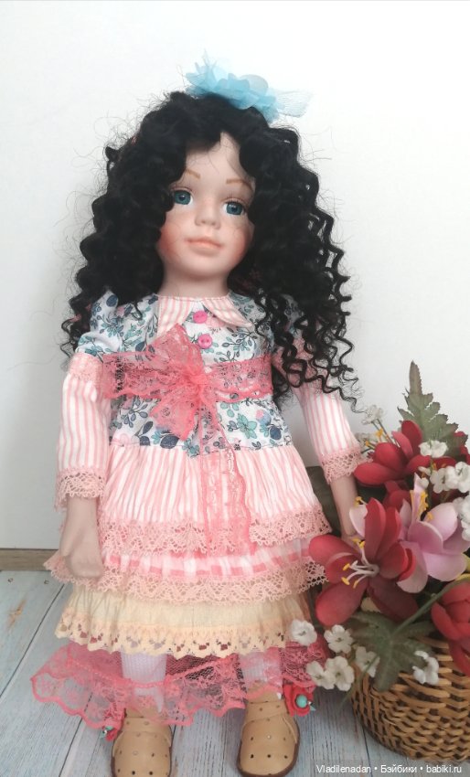 Первая брюнетка — Ремонт и реставрация фарфоровых кукол: склейка (фото 5)