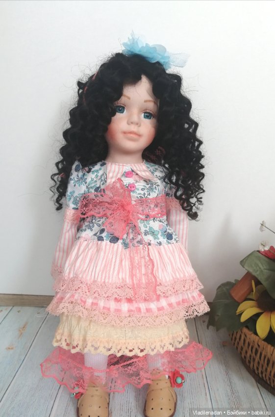 Первая брюнетка — Ремонт и реставрация фарфоровых кукол: склейка (фото 6)