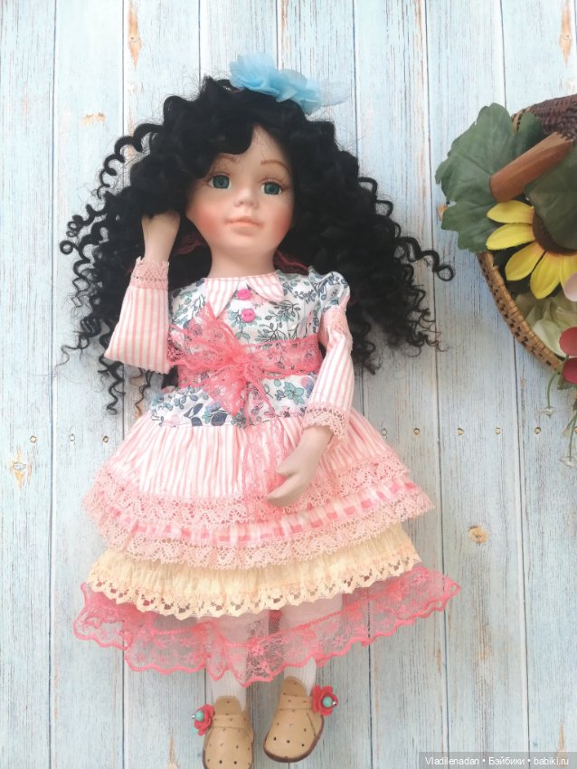 Первая брюнетка — Ремонт и реставрация фарфоровых кукол: склейка (фото 10)