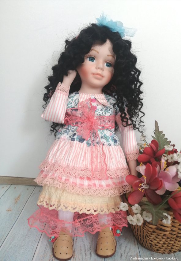 Первая брюнетка — Ремонт и реставрация фарфоровых кукол: склейка (фото 4)