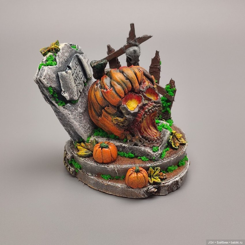 Композиция к Хэллоуину — Авторские игрушки из разных материалов: синельная проволока (фото 10)