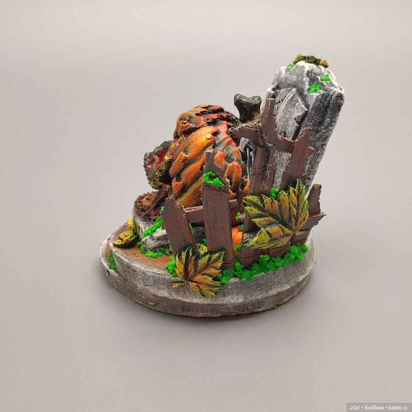 Композиция к Хэллоуину — Авторские игрушки из разных материалов: синельная проволока (фото 6)