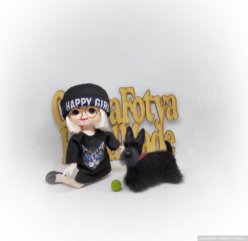 Скотч терьер — Валяные игрушки из шерсти: сухое валяние