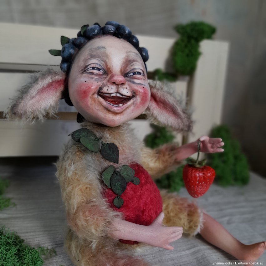 Черничный фавн — Авторские куклы Тедди (фото 4)