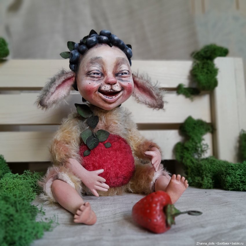 Черничный фавн — Авторские куклы Тедди (фото 3)