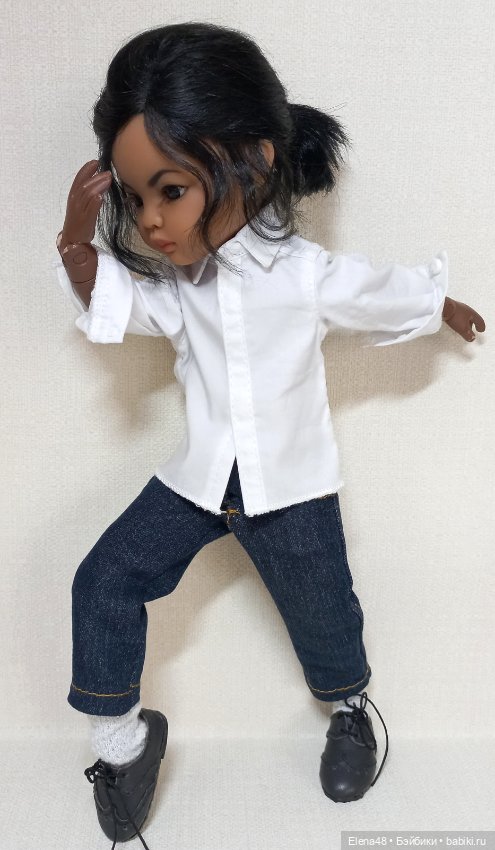 Майкл жив😁 — ООАК Paola Reina (Паола Рейна) и испанских кукол: перерисовка (фото 7)
