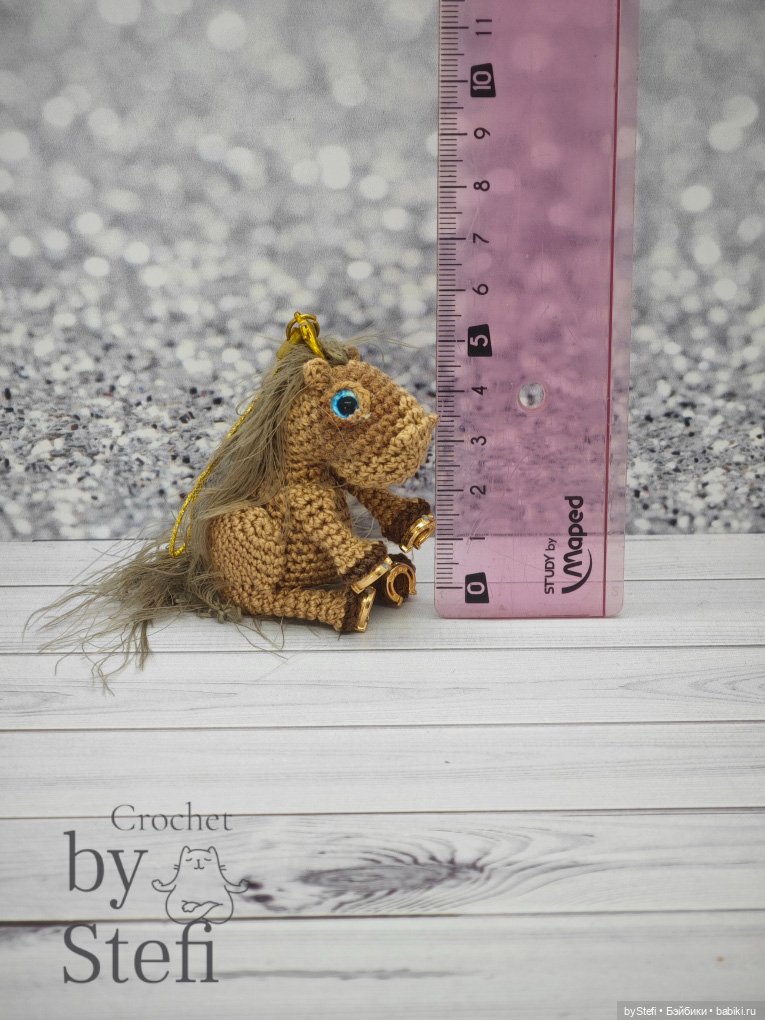 Брелочек Коняшка — Вязаные игрушки и амигуруми: крючком