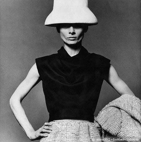 Шляпки 60-х на Одри Хепберн и других моделях (фото 10)