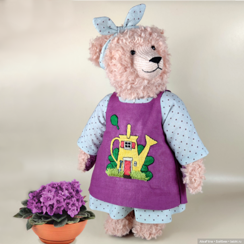 Мишка Тедди Фиалка — Авторские мишки Тедди и друзья: фото