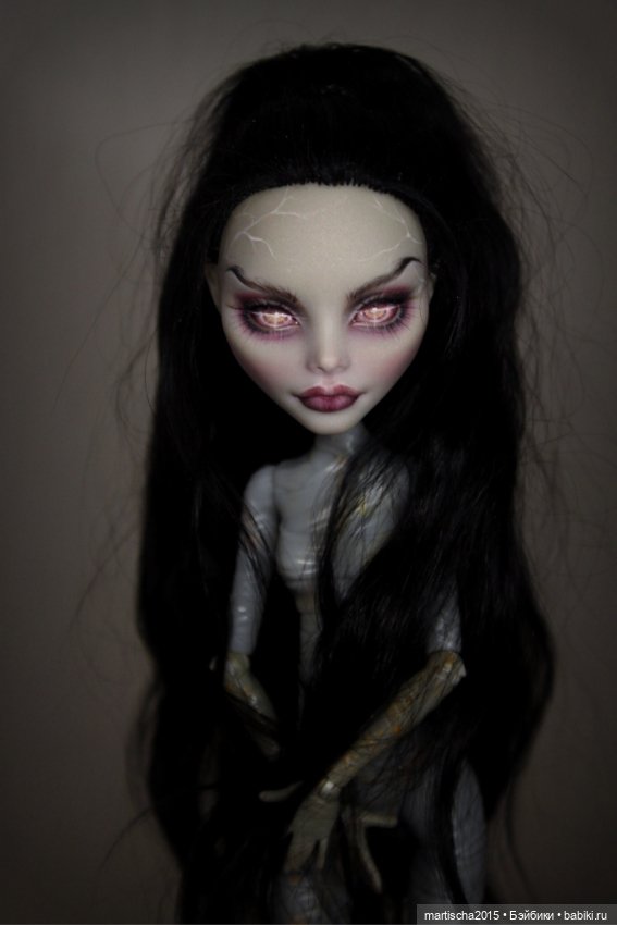Дева - ночь — ООАК Monster High и Ever After High: репейнт (фото 6)