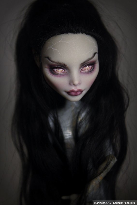 Дева - ночь — ООАК Monster High и Ever After High: репейнт (фото 5)