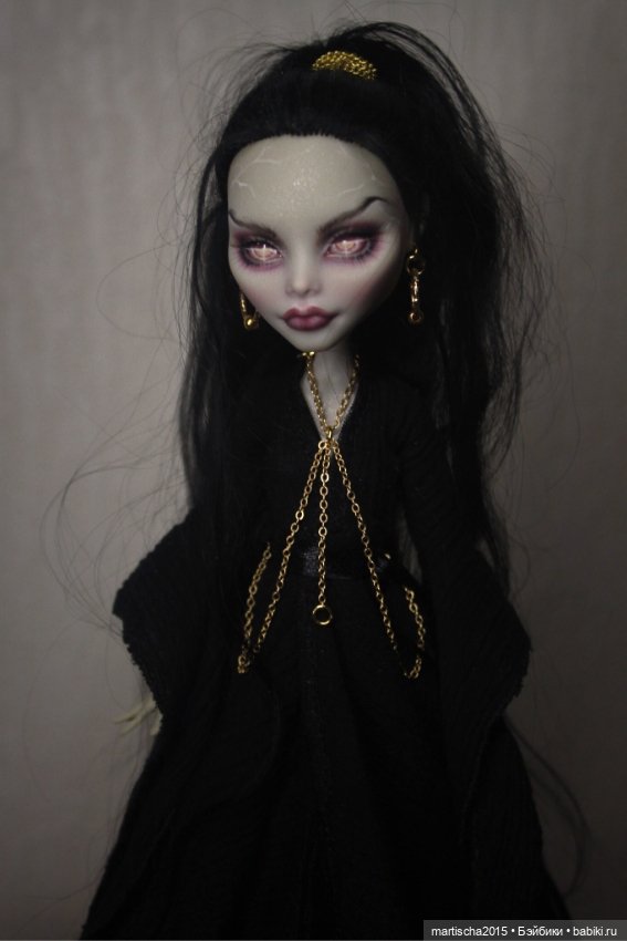 Дева - ночь — ООАК Monster High и Ever After High: репейнт (фото 7)