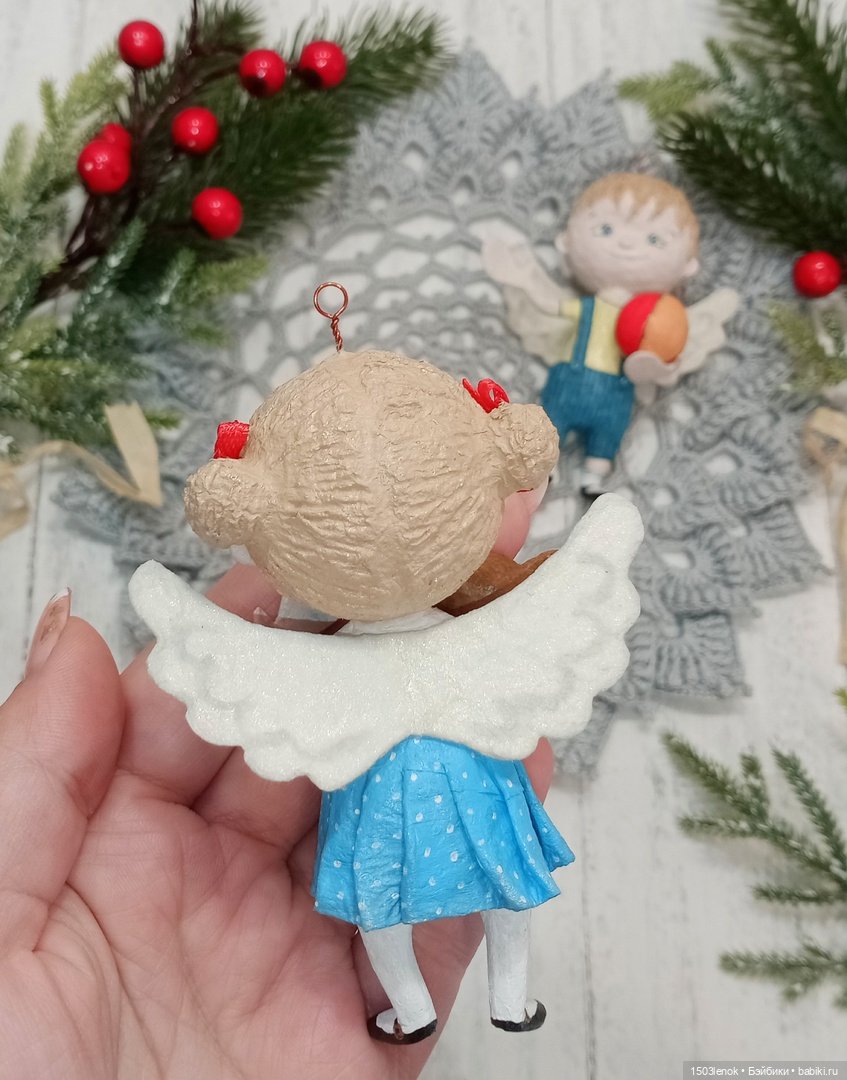 Ангельские детки — Лепка авторских игрушек и папье (фото 5)