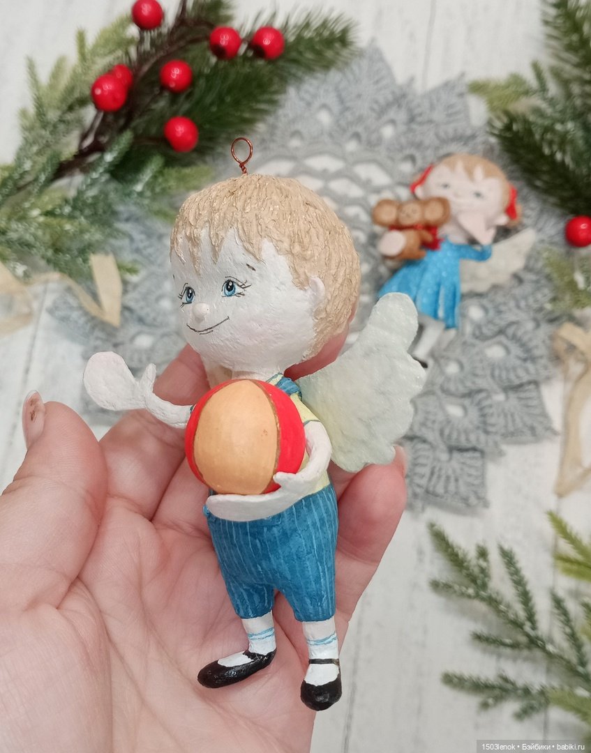 Ангельские детки — Лепка авторских игрушек и папье (фото 10)