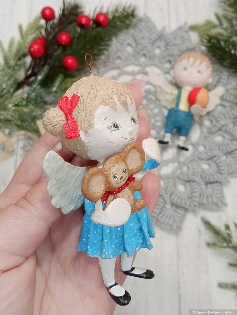 Ангельские детки — Лепка авторских игрушек и папье (фото 4)