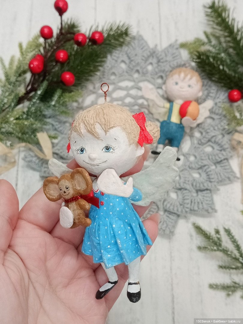 Ангельские детки — Лепка авторских игрушек и папье (фото 3)