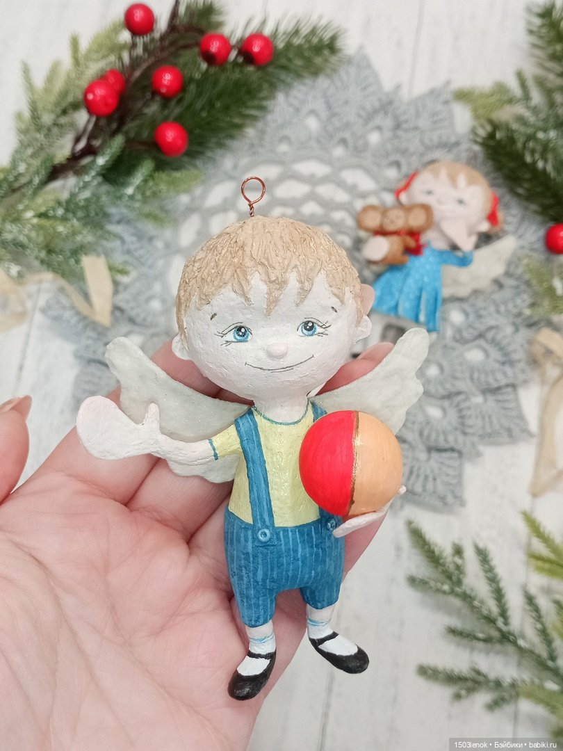 Ангельские детки — Лепка авторских игрушек и папье (фото 9)