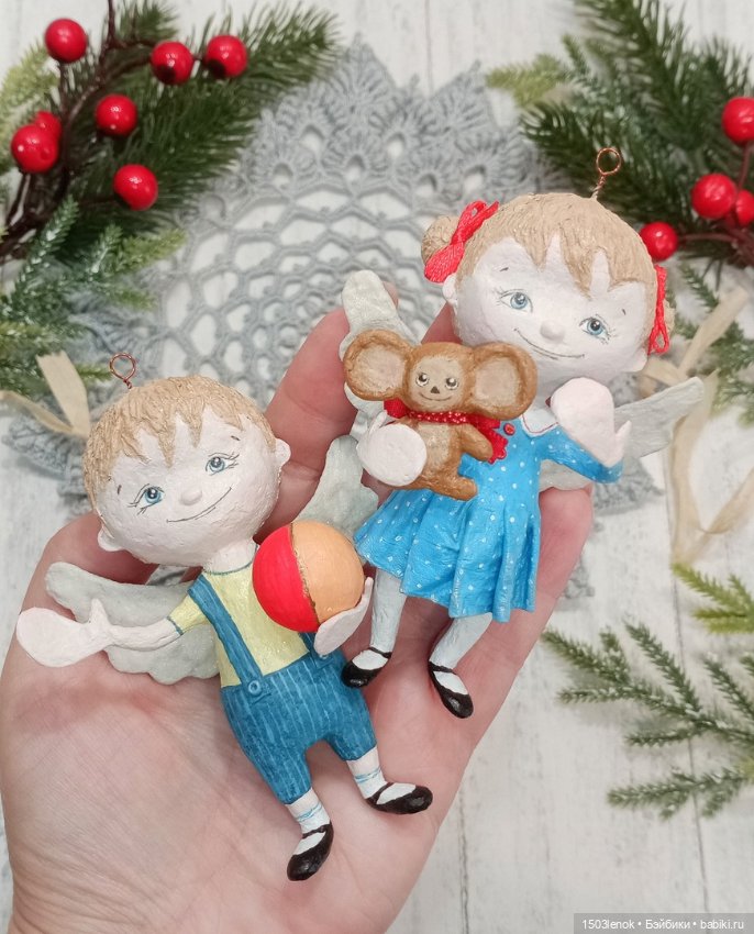 Ангельские детки — Лепка авторских игрушек и папье