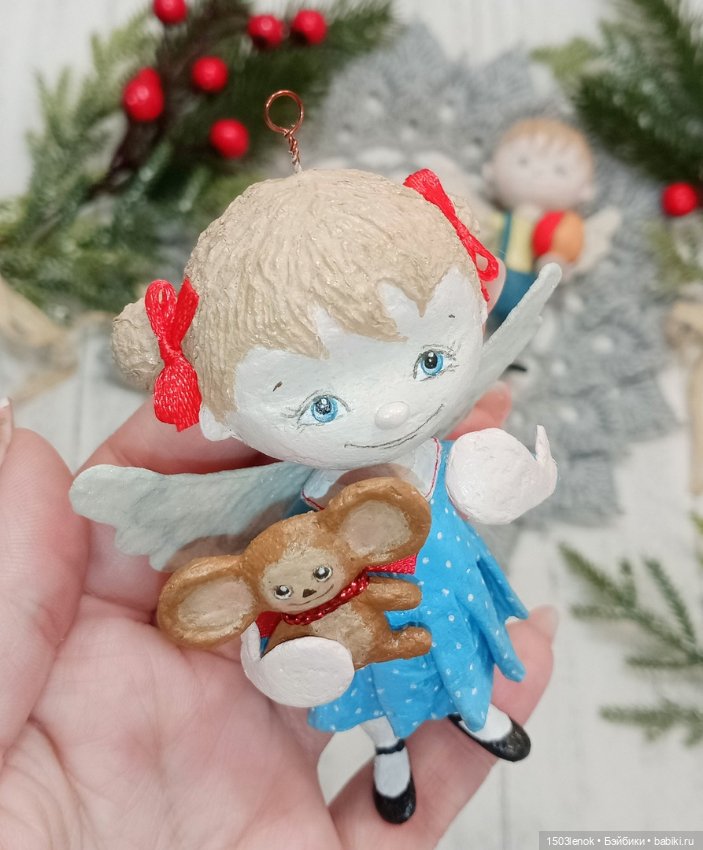 Ангельские детки — Лепка авторских игрушек и папье (фото 8)