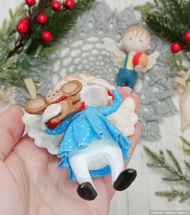 Ангельские детки — Лепка авторских игрушек и папье (фото 6)