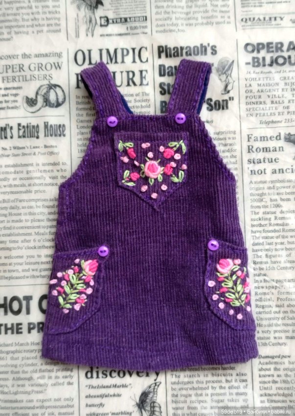 Вышивала сарафан — Одежда и обувь для кукол своими руками: фото (фото 6)