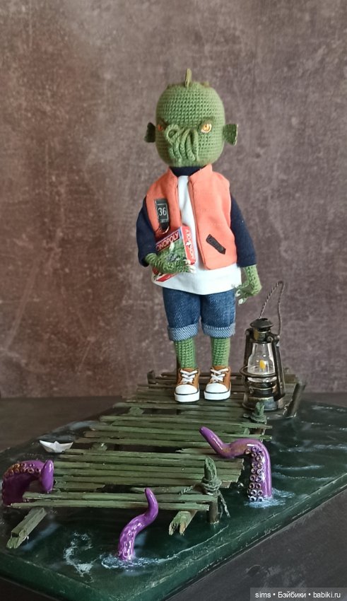 Ктулху Морган — Авторские вязаные куклы: интерьерные (фото 6)