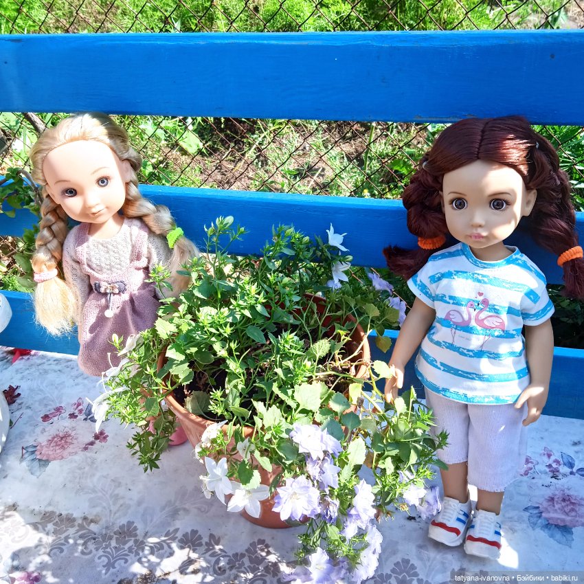 Лето, куклы цветы и ...ворона (фото 4)