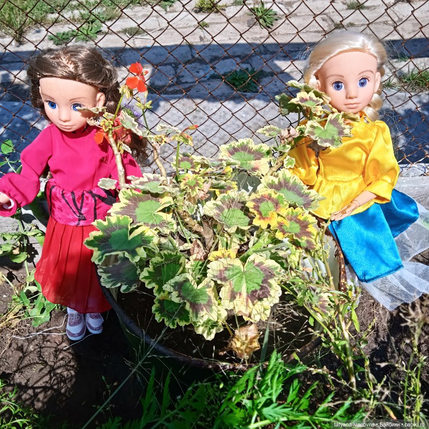 Лето, куклы цветы и ...ворона (фото 6)