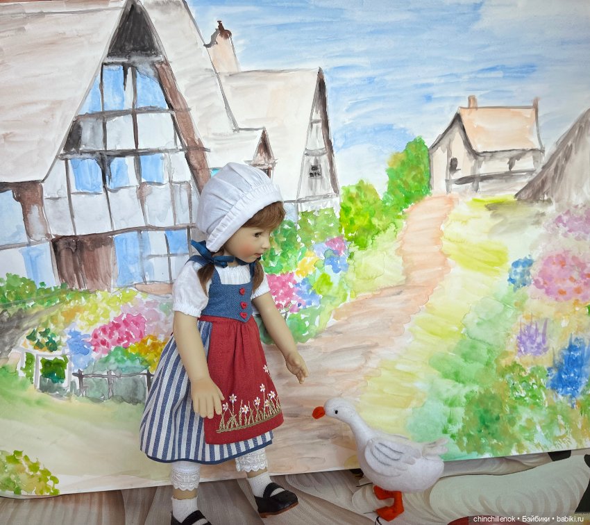 Чудеса случаются :) Ganseliesel со своим гусёнком от Heidi Plusczok (фото 7)