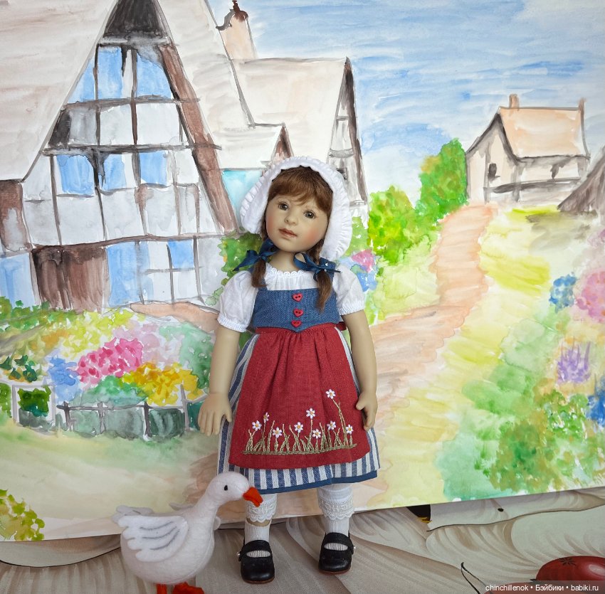 Чудеса случаются :) Ganseliesel со своим гусёнком от Heidi Plusczok (фото 2)