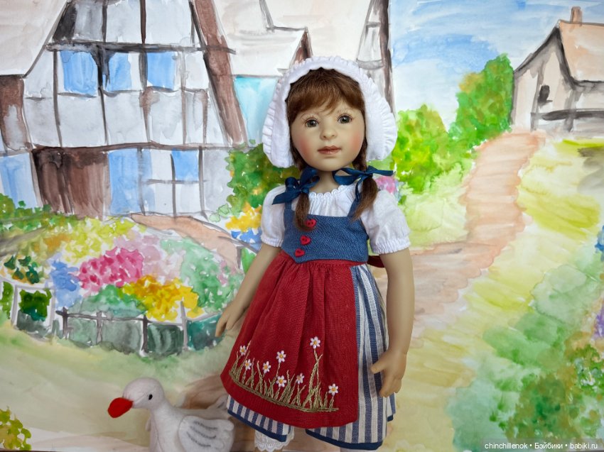 Чудеса случаются :) Ganseliesel со своим гусёнком от Heidi Plusczok (фото 3)