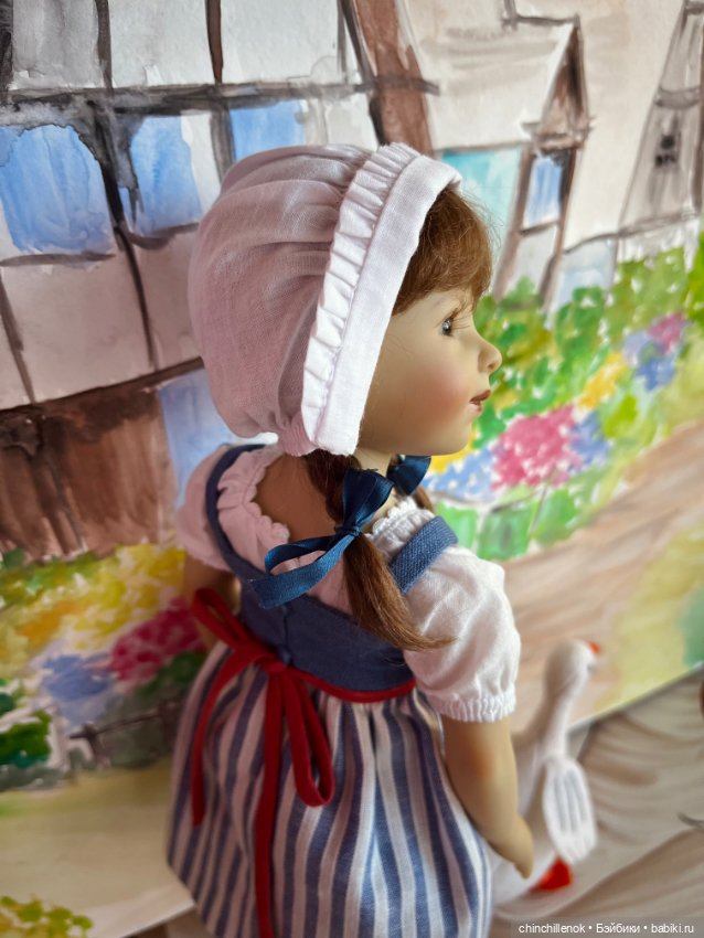 Чудеса случаются :) Ganseliesel со своим гусёнком от Heidi Plusczok