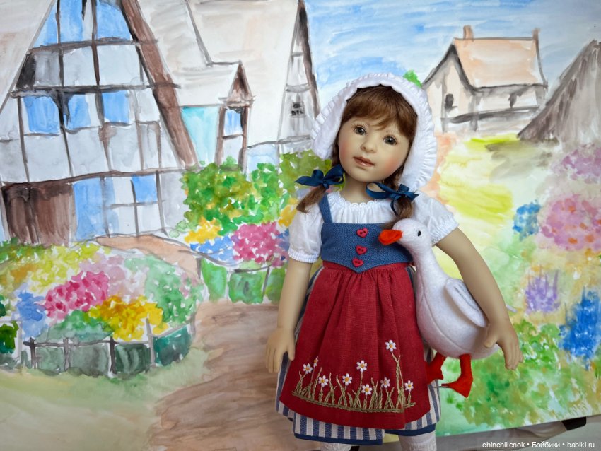Чудеса случаются :) Ganseliesel со своим гусёнком от Heidi Plusczok (фото 9)