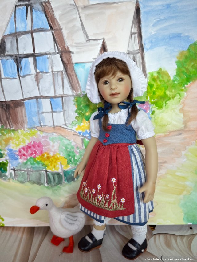 Чудеса случаются :) Ganseliesel со своим гусёнком от Heidi Plusczok (фото 4)