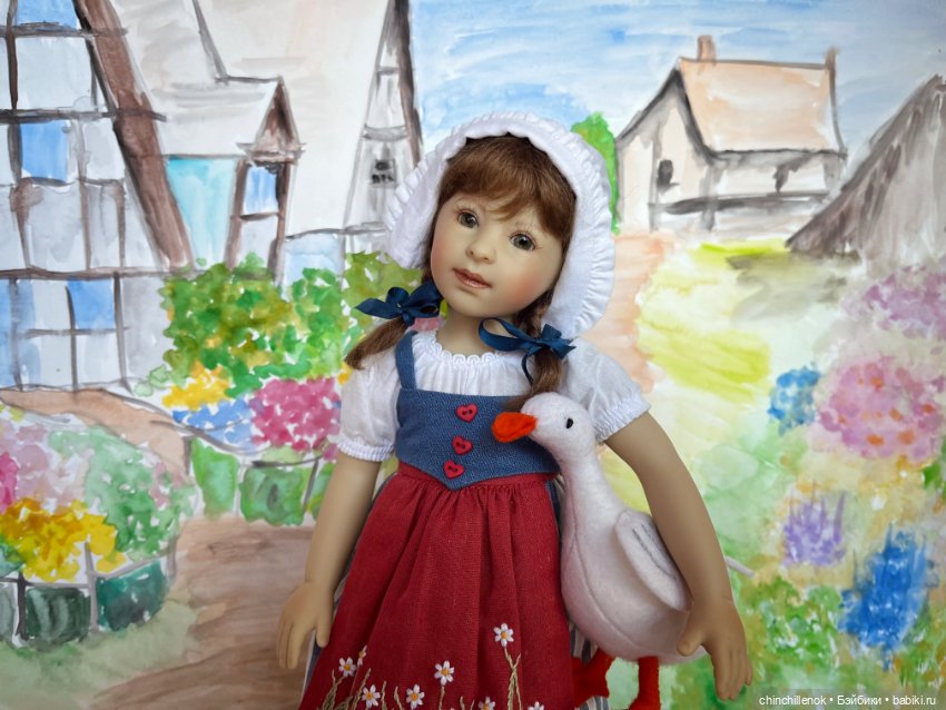 Чудеса случаются :) Ganseliesel со своим гусёнком от Heidi Plusczok (фото 10)