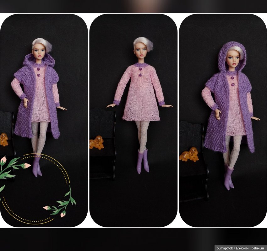 Немного вязаного для моих любимиц Барби и не только (фото 3)