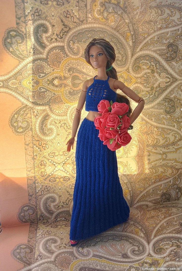 Немного вязаного для моих любимиц Барби и не только (фото 10)