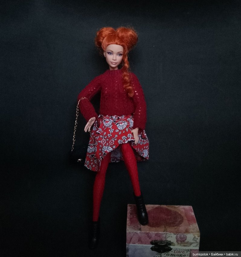 Немного вязаного для моих любимиц Барби и не только