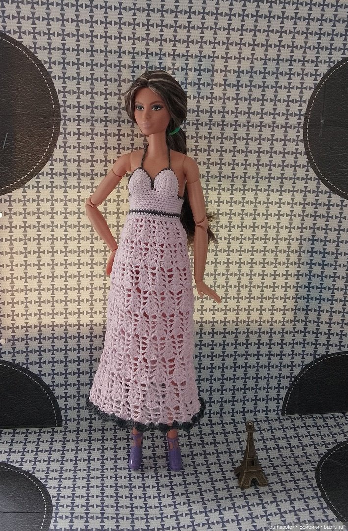 Немного вязаного для моих любимиц Барби и не только