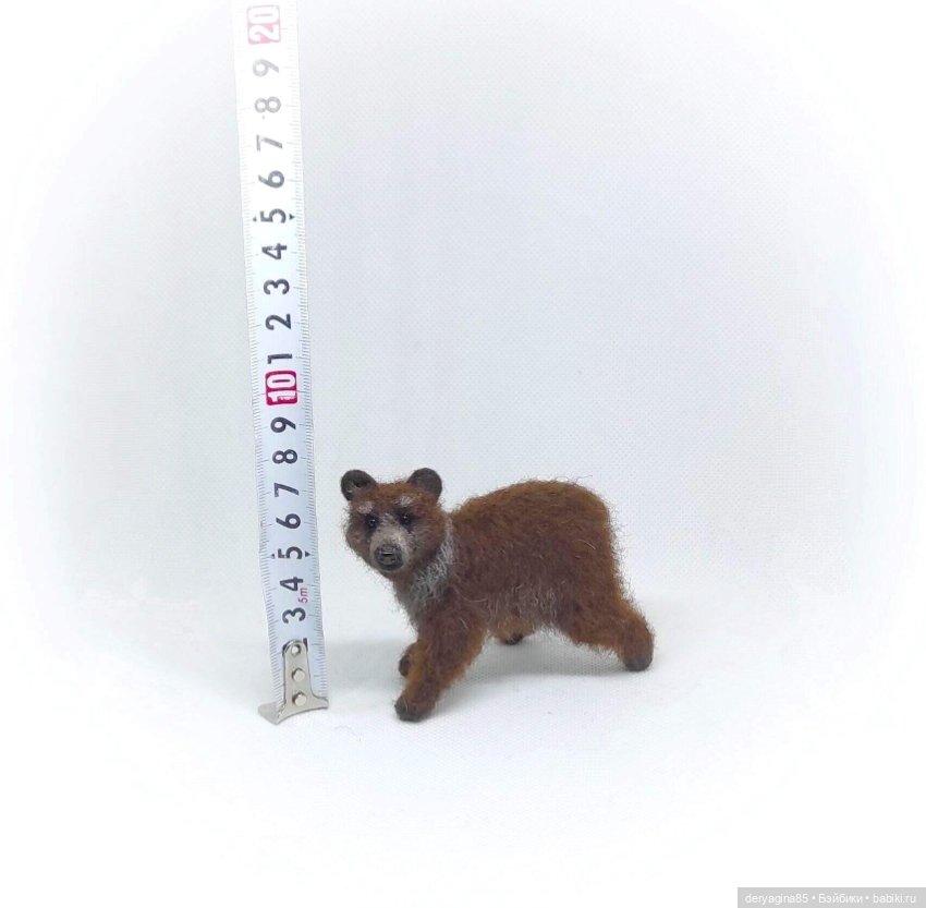 Медвежонок — Валяные игрушки из шерсти: сухое валяние (фото 3)