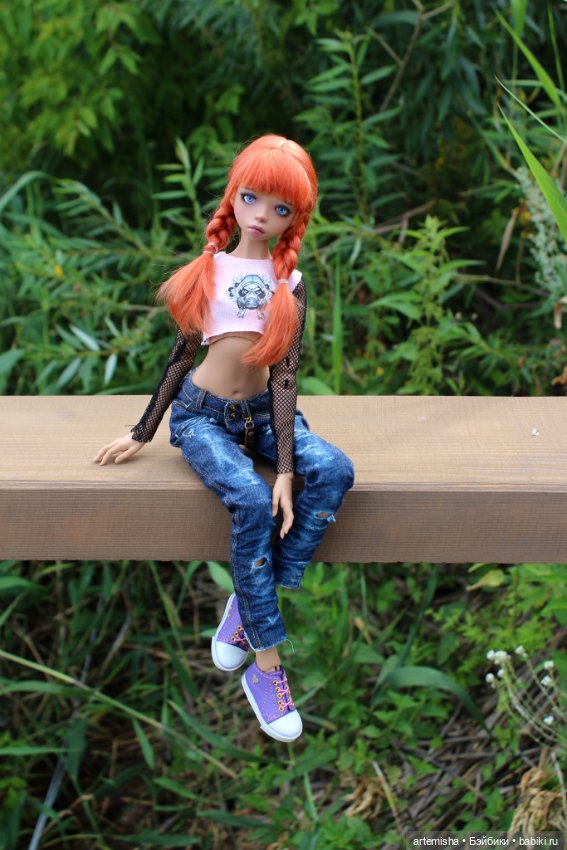 София на прогулке — Куклы Milim Studio (Милим): российские БЖД (фото 3)
