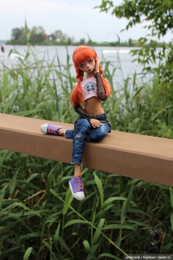 София на прогулке — Куклы Milim Studio (Милим): российские БЖД (фото 4)