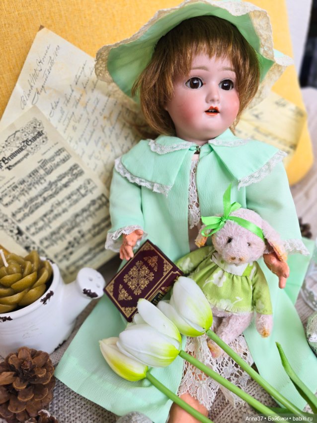 Мечтательница — Антикварные куклы Schoenau & Hoffmeister (Шенау): молд 1909 (фото 4)