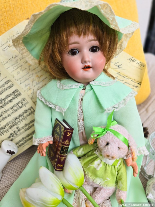 Мечтательница — Антикварные куклы Schoenau & Hoffmeister (Шенау): молд 1909 (фото 2)