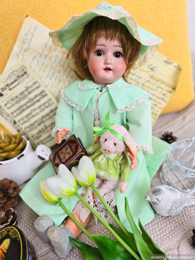 Мечтательница — Антикварные куклы Schoenau & Hoffmeister (Шенау): молд 1909 (фото 5)