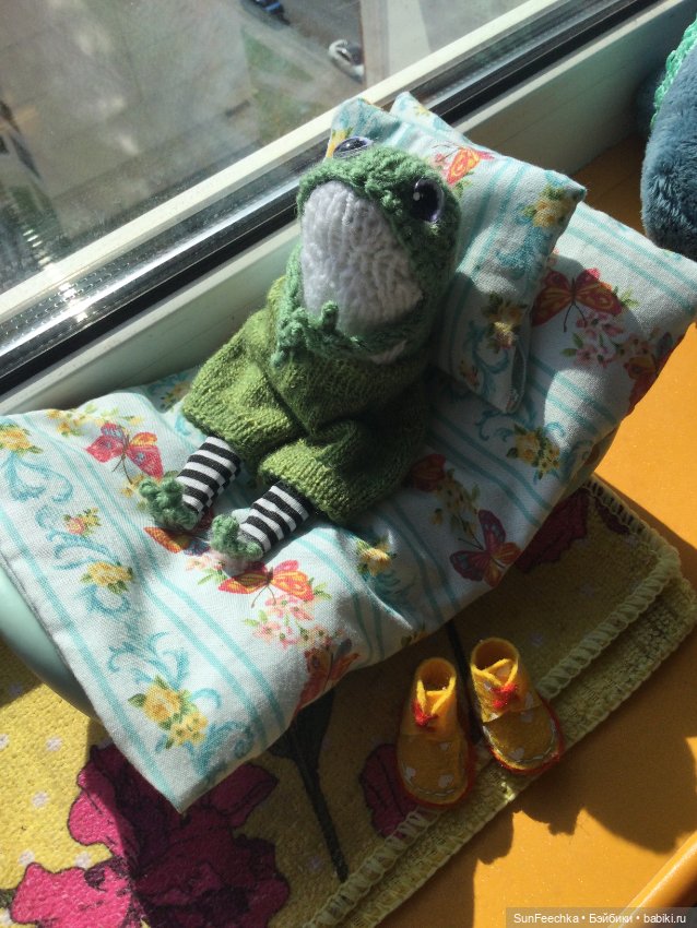 Семён - вязаный лягух — Домашние фото авторских игрушек: Тедди (фото 7)